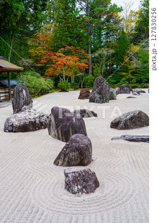 高野山　秋の金剛峯寺の蟠龍庭 127830256