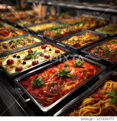 Feast for the Eyes A Bountiful Buffet of...のイラスト素材 [127830777] - PIXTA