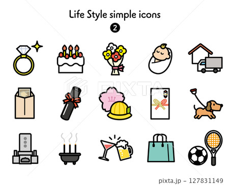 アイコン集 暮らし 127831149