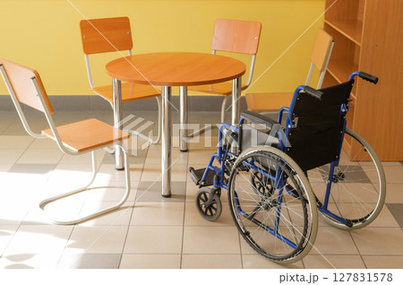 Wheelchair Accessible Seating in an Educational Space.  127831578