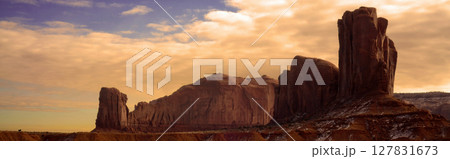 Panorama Winter Monument Valley Arizona USA Navajo Nation Panorama Winter Monument Valley Arizona USA Navajo Nation 127831673