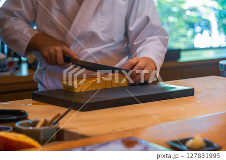 【#料亭】板前の手元 【#料亭】板前の手元 127831995