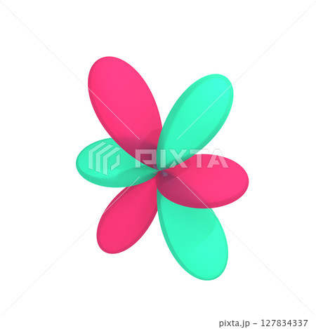 電子軌道のイメージ図 電子軌道のイメージ図 127834337