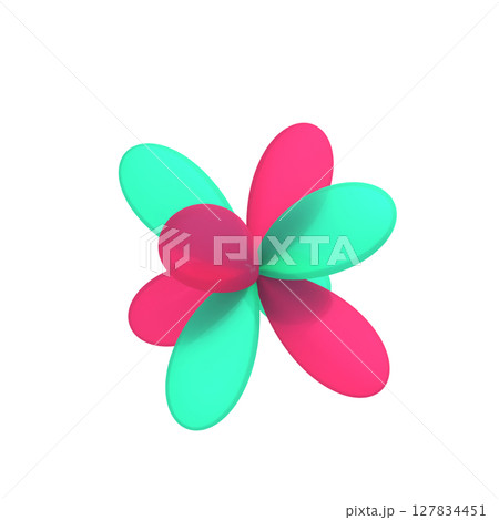 電子軌道のイメージ図 電子軌道のイメージ図 127834451