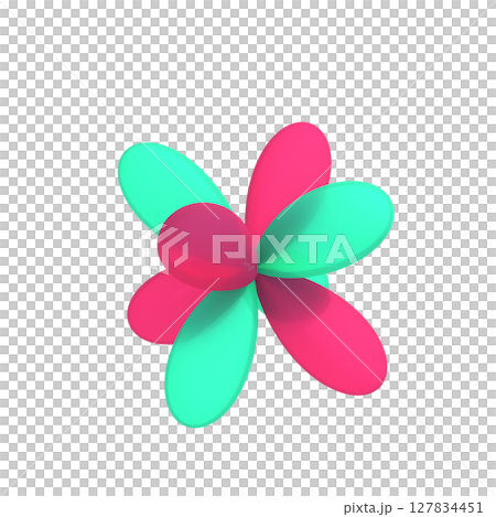 電子軌道のイメージ図 電子軌道のイメージ図 127834451