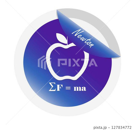 Illustration of physics, Newton laws of motion, Newton's second law of motion describes the relationship between an object mass and the amount of force needed to accelerate it Illustration of physics, Newton laws of motion, Newton's second law of motion describes the relationship between an object mass and the amount of force needed to accelerate it 127834772