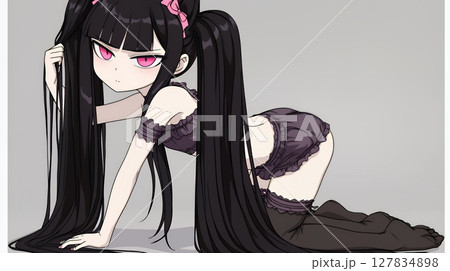 ビキニ少女の悩殺ポーズ