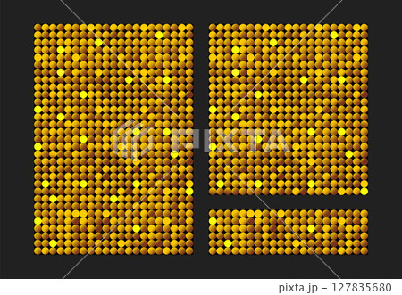 Backgrounds made of gold sequin, glitter, sparkle Backgrounds made of gold sequin, glitter, sparkle 127835680