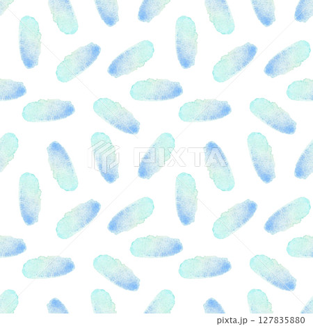 Watercolor pattern hand painted with blue textured spots Watercolor pattern hand painted with blue textured spots 127835880