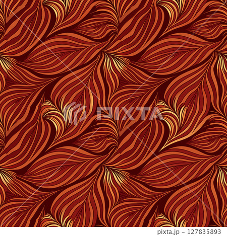 Abstract mahogany background. Seamless pattern. Vector illustration. 127835893