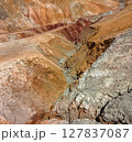 Quarry for the extraction of multi-colored clay 127837087
