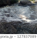 Rapids on a mountain river. Russia. South Urals 127837089