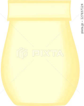 Beautiful shape and style of yellow ceramic vase for decorate home and room. 127837124