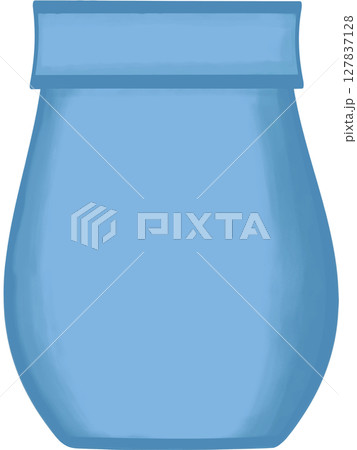Beautiful shape and style of blue ceramic vase for decorate home and room. 127837128