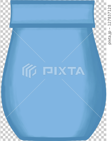 Beautiful shape and style of blue ceramic vase for decorate home and room. 127837128