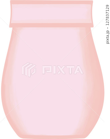 Beautiful shape and style of pink ceramic vase for decorate home and room. 127837129