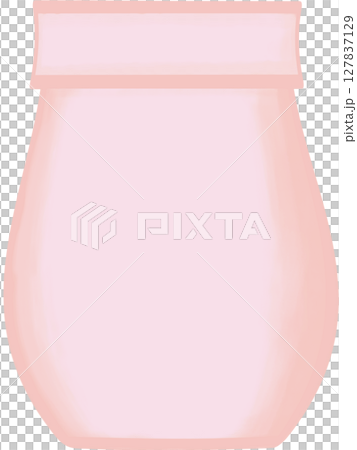 Beautiful shape and style of pink ceramic vase for decorate home and room. 127837129