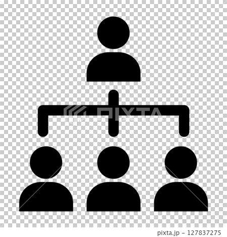 チーム構成、組織図のアイコン 127837275