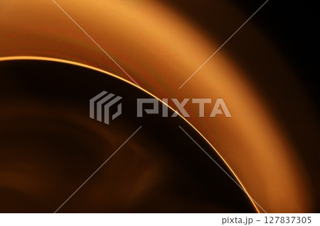 Oil production, brown bubbles in macro, texture of viscous black liquid, oil in laboratory 127837305