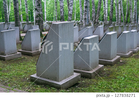 Tombstones in the old cemetery of the city Tombstones in the old cemetery of the city 127838271