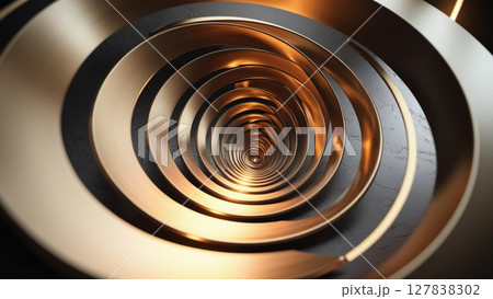 抽象的な線の渦 127838302