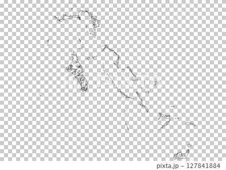 白地図　バハマ 127841884