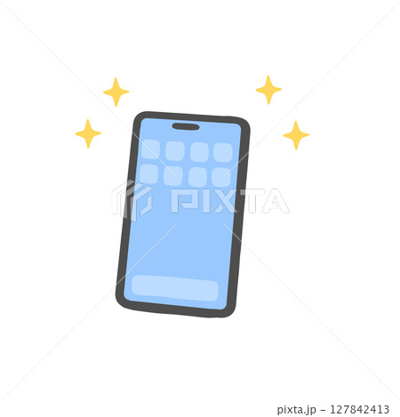 きれいなスマホのイラスト きれいなスマホのイラスト 127842413