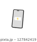 充電中のスマホのイラスト 127842419