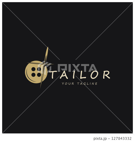 tailor logo icon illustration template combination of buttons for clothes, thread and sewing machine, for clothing product design, convection companies, fashion in vector form tailor logo icon illustration template combination of buttons for clothes, thread and sewing machine, for clothing product design, convection companies, fashion in vector form 127843332