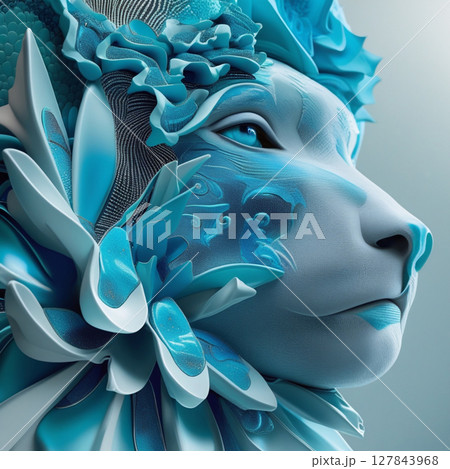 青く輝く獅子 127843968