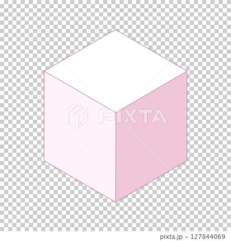 シンプルなピンク色の立方体の図形イラスト素材 3d箱 ベクターpng シンプルなピンク色の立方体の図形イラスト素材 3d箱 ベクターpng 127844069