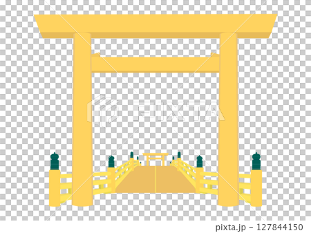 鳥居と橋 127844150