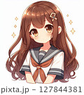 制服を着た美人な女の子 127844381