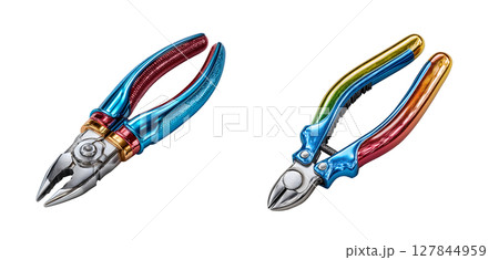 D rendered pliers in clean, modern design showcase vibrant colors and sleek lines, perfect for any toolbox or collection 127844959