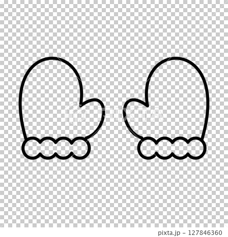 シンプルな手袋のアイコン 127846360