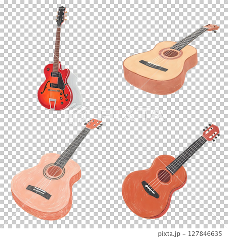 ギター素材 ギター素材 127846635