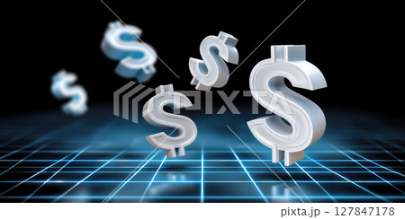 Dollar sign currency symbol finance money digital e commerce technology futuristic business commerce payment trade economy investment profit Dollar sign currency symbol finance money digital e commerce technology futuristic business commerce payment trade economy investment profit 127847178
