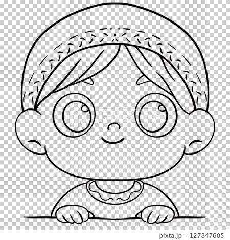 kids clipart border peek 127847605