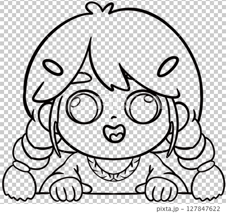 kids clipart border peek 127847622