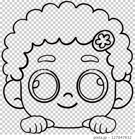 kids clipart border peek 127847632