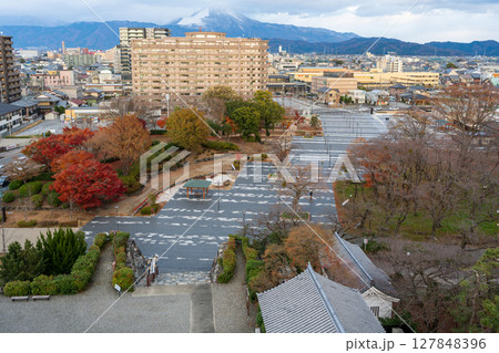 長浜城天守閣より望む風景。長浜市, 滋賀県, 日本 127848396