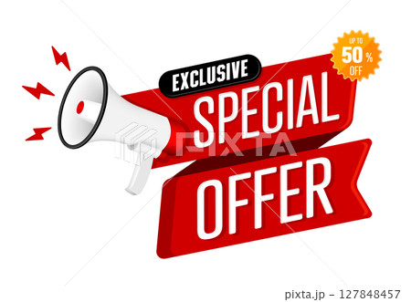 スペシャルオファー・限定セール ロゴイラスト スペシャルオファー・限定セール ロゴイラスト 127848457