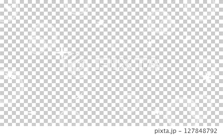 白いシャボン玉とキラキラの背景透過イラスト 127848792