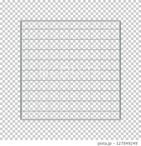 方形粗網格烤架的插圖 127849249