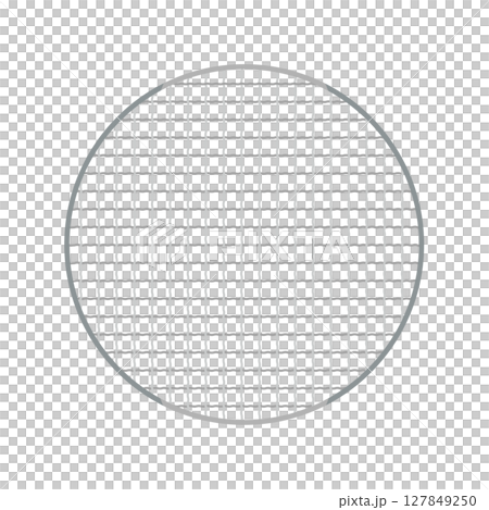 圓形和方形細網格烤架的插圖 127849250