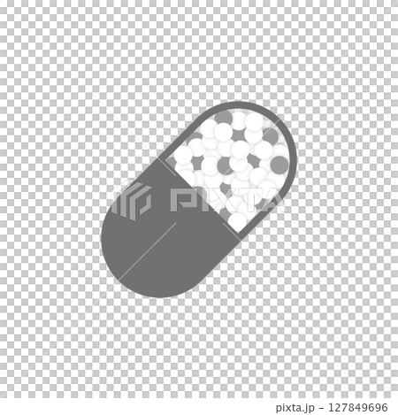 シンプルなカプセルのベクターアイコン_10 127849696