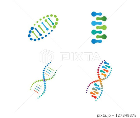 D,N,A logo vector 127849878