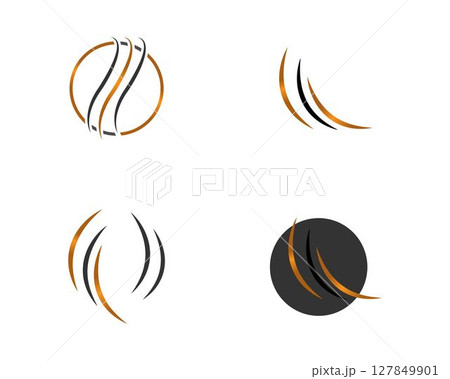 Hair wave logo Hair wave logo 127849901