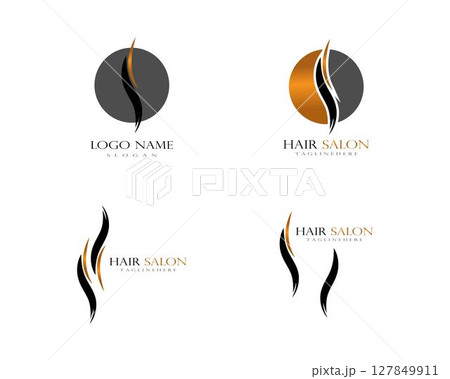 Hair wave logo Hair wave logo 127849911