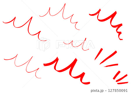 赤色のシンプルな驚きや発見,直観で気づくアイコンのベクター素材 赤色のシンプルな驚きや発見,直観で気づくアイコンのベクター素材 127850091